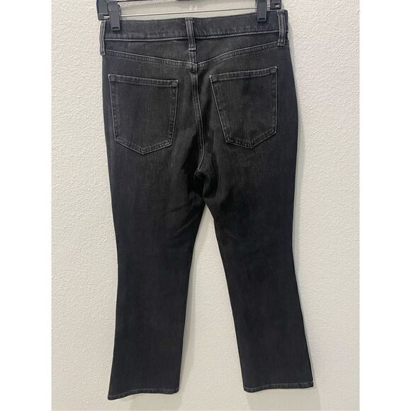 Banana Republic Black Cropped Bootcut Jeans Size 26 - Picture 7 of 9